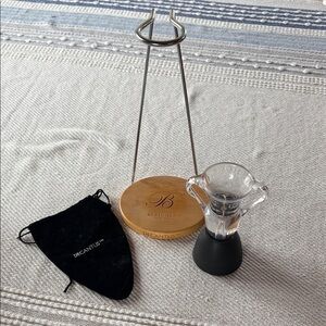 4 Piece Decantus Wine Aerator Set with Stand & Velvet Bag - Beringer